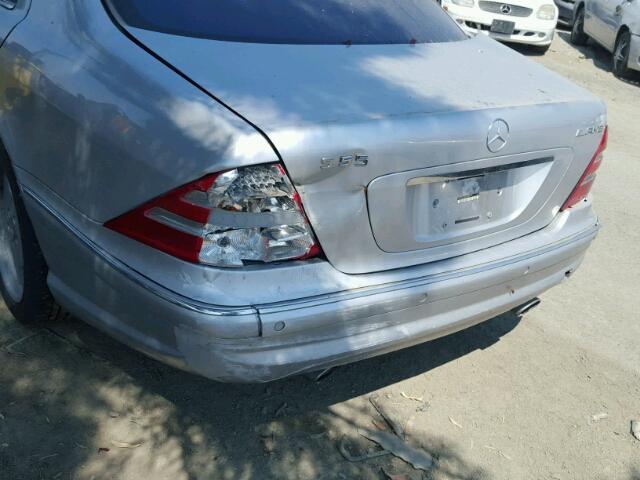 WDBNG73J92A230114 - 2002 MERCEDES-BENZ S 55 AMG SILVER photo 9