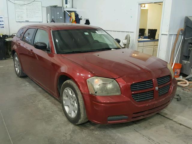 2D8FV47T77H653841 - 2007 DODGE MAGNUM SE BURGUNDY photo 1