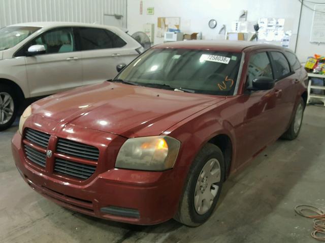 2D8FV47T77H653841 - 2007 DODGE MAGNUM SE BURGUNDY photo 2