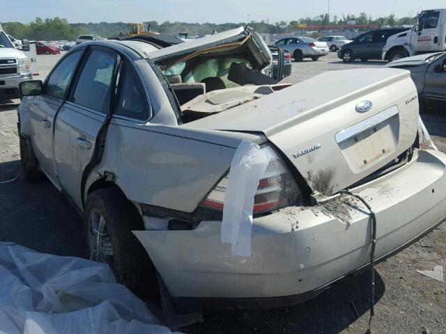 1FAHP25W28G130510 - 2008 FORD TAURUS LIM CREAM photo 3