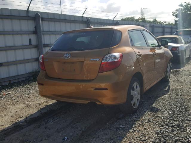 2T1KU40E59C021879 - 2009 TOYOTA COROLLA MA ORANGE photo 4