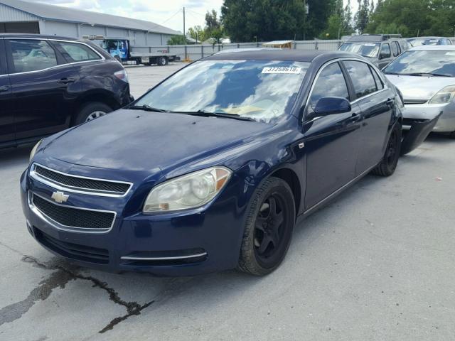 1G1ZH57B884204627 - 2008 CHEVROLET MALIBU 1LT BLUE photo 2