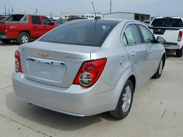 1G1JC5SH2F4200819 - 2015 CHEVROLET SONIC SILVER photo 4