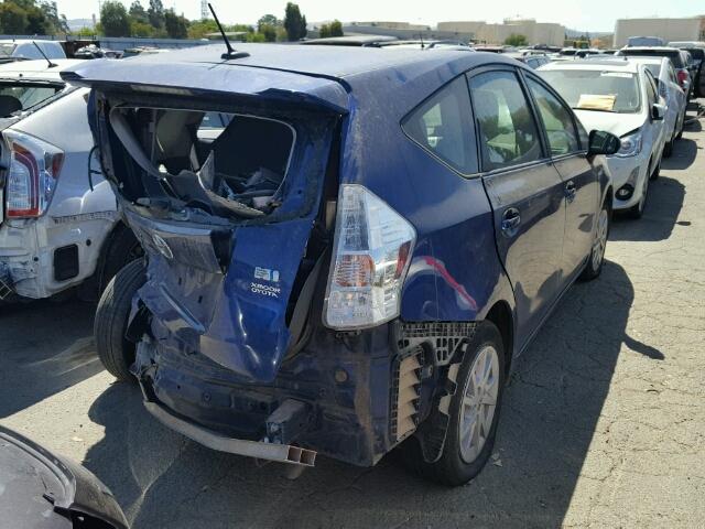 JTDZN3EU4D3287224 - 2013 TOYOTA PRIUS V BLUE photo 1