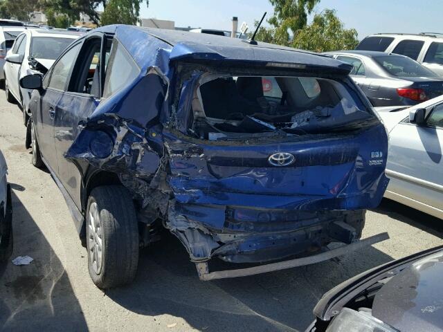 JTDZN3EU4D3287224 - 2013 TOYOTA PRIUS V BLUE photo 3