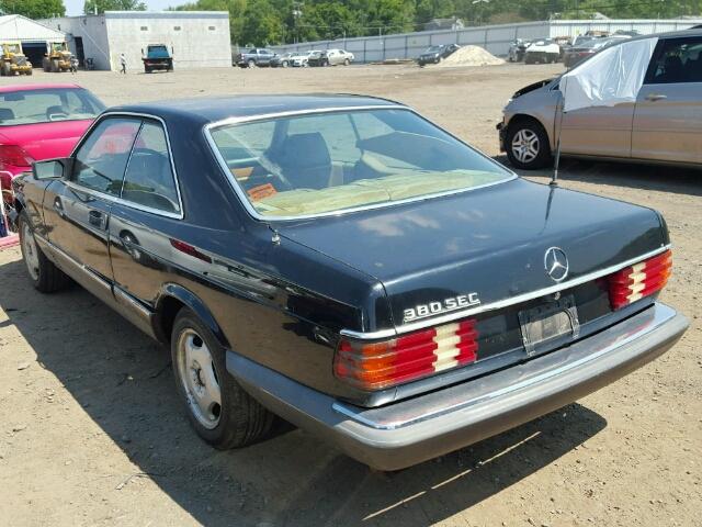 WDBCA43A1DB008140 - 1983 MERCEDES-BENZ 380 SEC BLACK photo 3