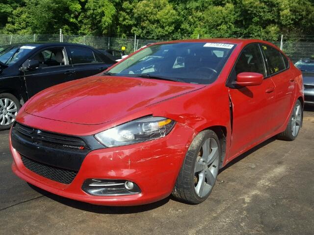 1C3CDFBA9DD311987 - 2013 DODGE DART SXT RED photo 2