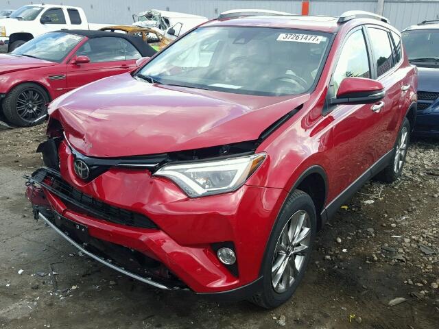 JTMDFREVXGJ058534 - 2016 TOYOTA RAV4 LIMIT RED photo 2