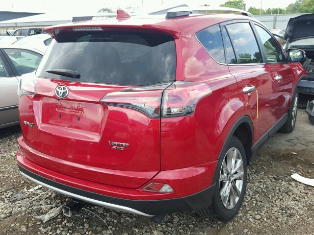 JTMDFREVXGJ058534 - 2016 TOYOTA RAV4 LIMIT RED photo 4