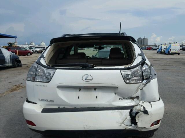 2T2GK31U59C059023 - 2009 LEXUS RX WHITE photo 9