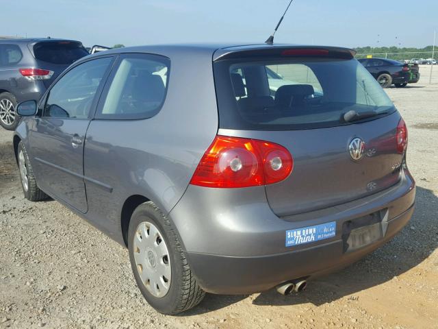 WVWAB71K89W115205 - 2009 VOLKSWAGEN RABBIT GRAY photo 3