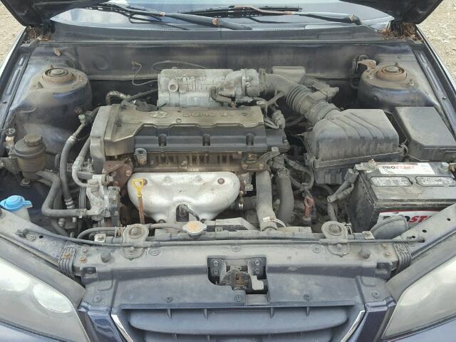 KMHDN46D25U032755 - 2005 HYUNDAI ELANTRA GL BLUE photo 7