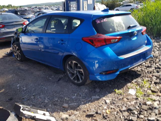 JTNKARJE5HJ552065 - 2017 TOYOTA COROLLA IM BLUE photo 3