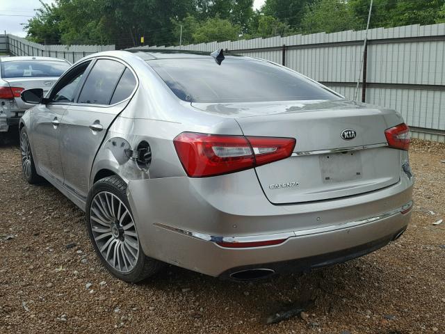 KNALN4D76E5133611 - 2014 KIA CADENZA PR SILVER photo 3