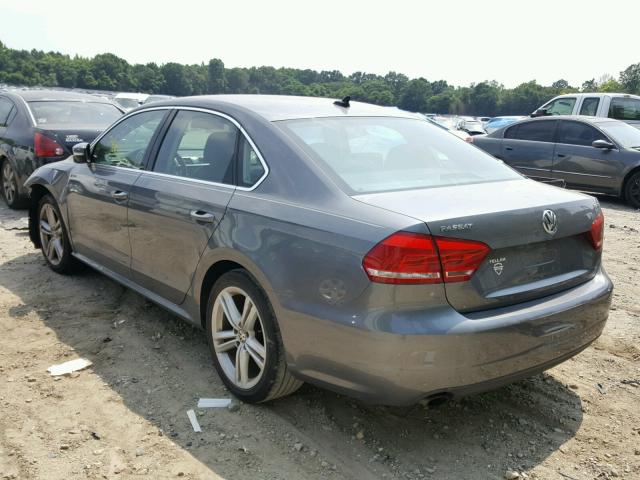 1VWBT7A39EC062467 - 2014 VOLKSWAGEN PASSAT SE GRAY photo 3