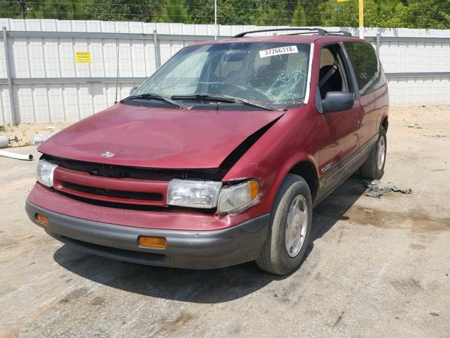4N2DN11W0RD852265 - 1994 NISSAN QUEST XE RED photo 2