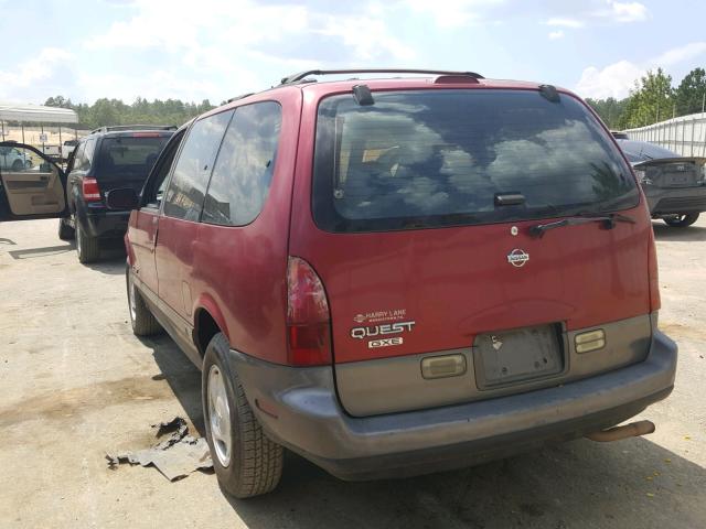 4N2DN11W0RD852265 - 1994 NISSAN QUEST XE RED photo 3