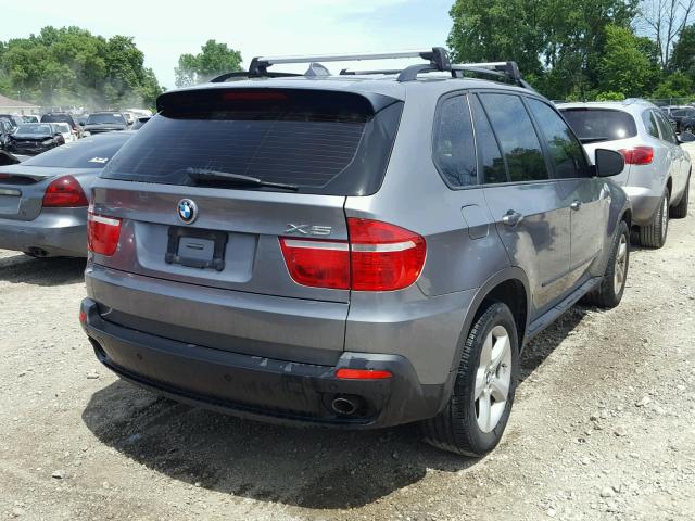 5UXFF03519LJ98243 - 2009 BMW X5 XDRIVE3 GRAY photo 4