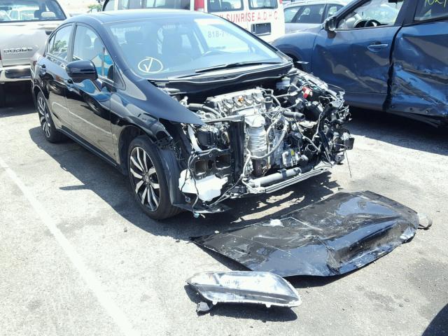 2HGFB2F96FH555031 - 2015 HONDA CIVIC EXL BLACK photo 1