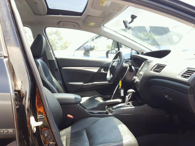 2HGFB2F96FH555031 - 2015 HONDA CIVIC EXL BLACK photo 5