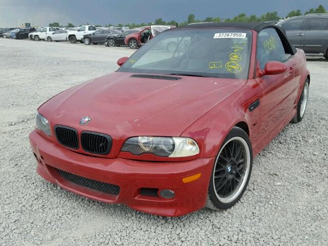 WBSBR93462EX23660 - 2002 BMW M3 RED photo 2