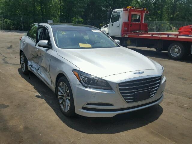 KMHGN4JE8FU039577 - 2015 HYUNDAI GENESIS 3. SILVER photo 1