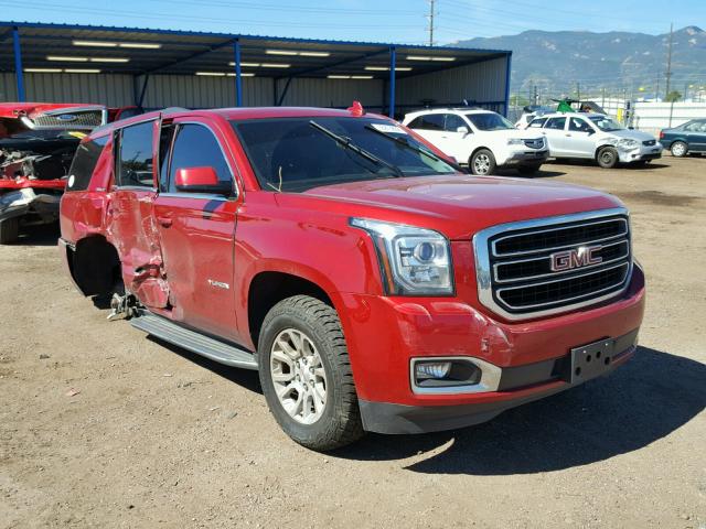 1GKS2BKC7FR566879 - 2015 GMC YUKON SLT RED photo 1