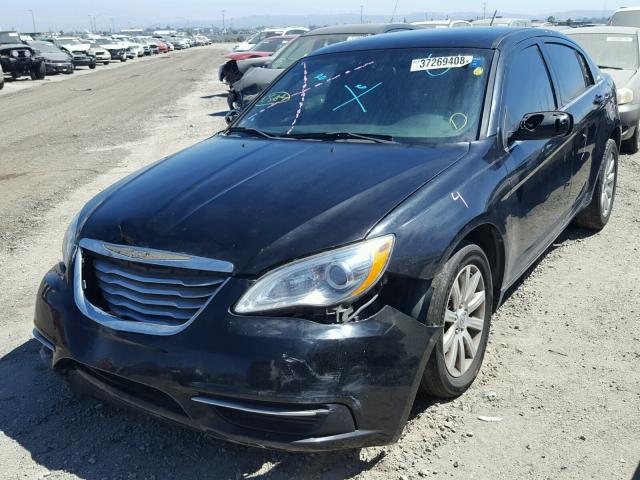 1C3CCBBB7DN672035 - 2013 CHRYSLER 200 TOURIN BLACK photo 2