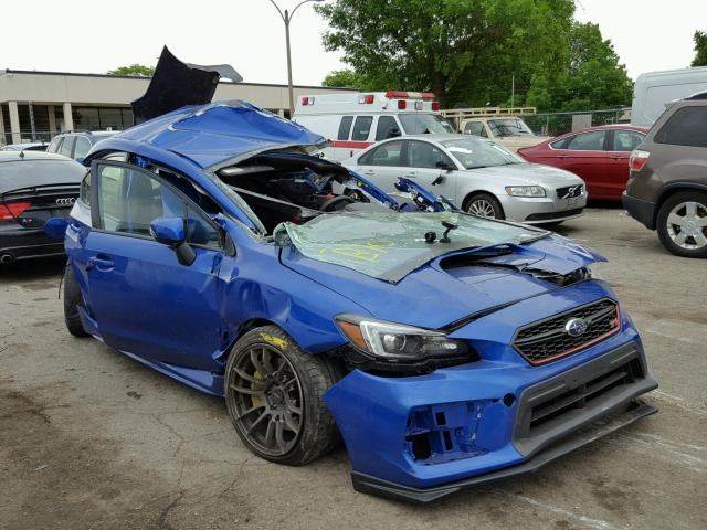 JF1VA2M64J9808304 - 2018 SUBARU WRX STI BLUE photo 1