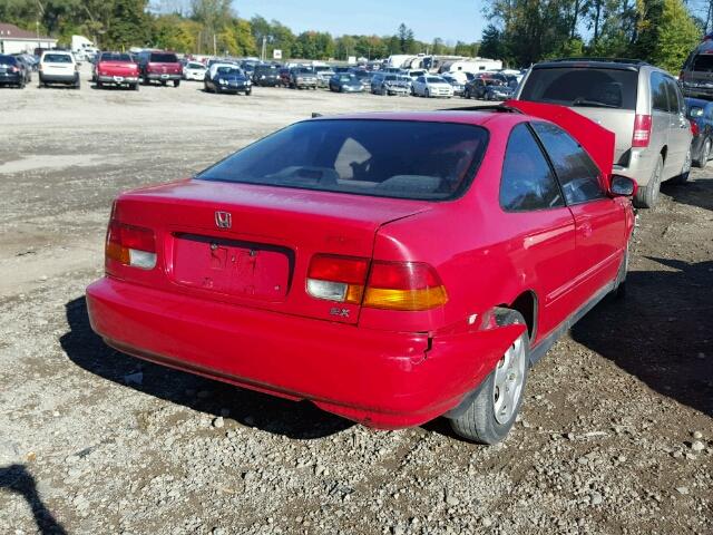 1HGEJ8254WL094175 - 1998 HONDA CIVIC EX RED photo 4