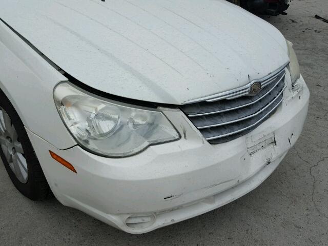 1C3LC46J08N264754 - 2008 CHRYSLER SEBRING LX WHITE photo 9