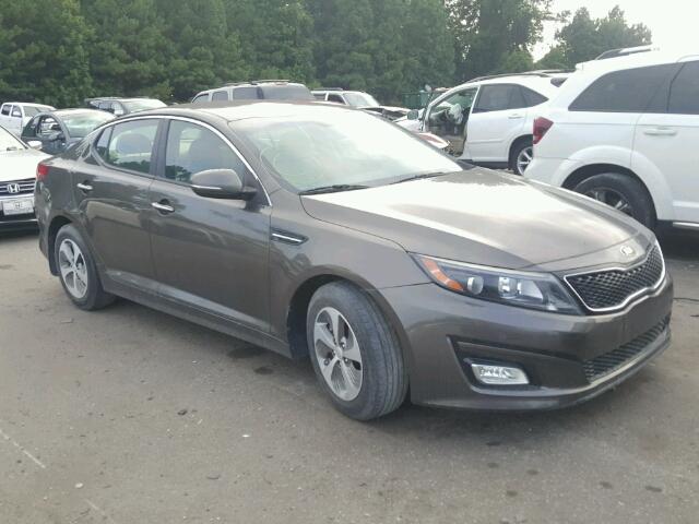 5XXGM4A72EG276935 - 2014 KIA OPTIMA LX GRAY photo 1