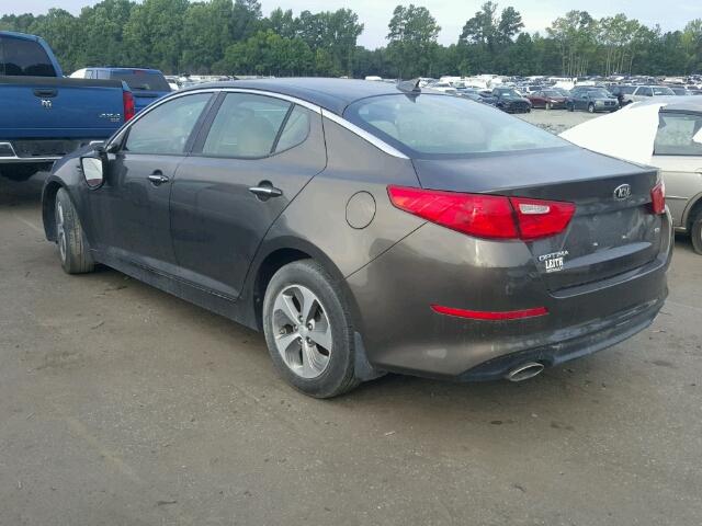 5XXGM4A72EG276935 - 2014 KIA OPTIMA LX GRAY photo 3