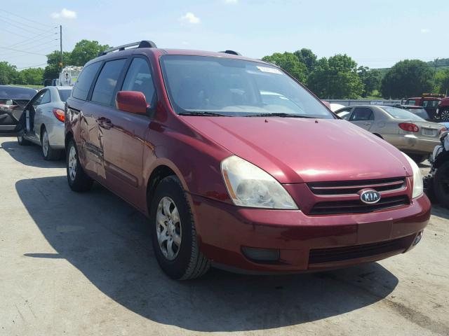 KNDMB233666077748 - 2006 KIA SEDONA EX RED photo 1