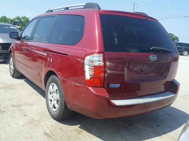 KNDMB233666077748 - 2006 KIA SEDONA EX RED photo 3