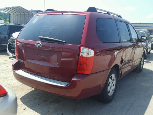 KNDMB233666077748 - 2006 KIA SEDONA EX RED photo 4