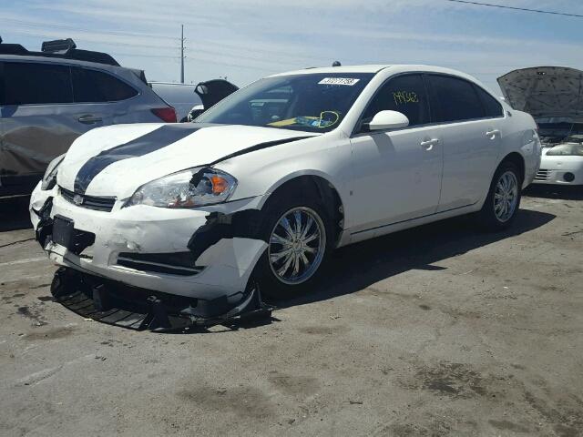 2G1WS583789244559 - 2008 CHEVROLET IMPALA POL WHITE photo 2