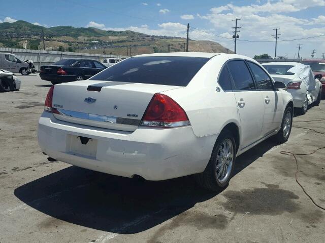 2G1WS583789244559 - 2008 CHEVROLET IMPALA POL WHITE photo 4