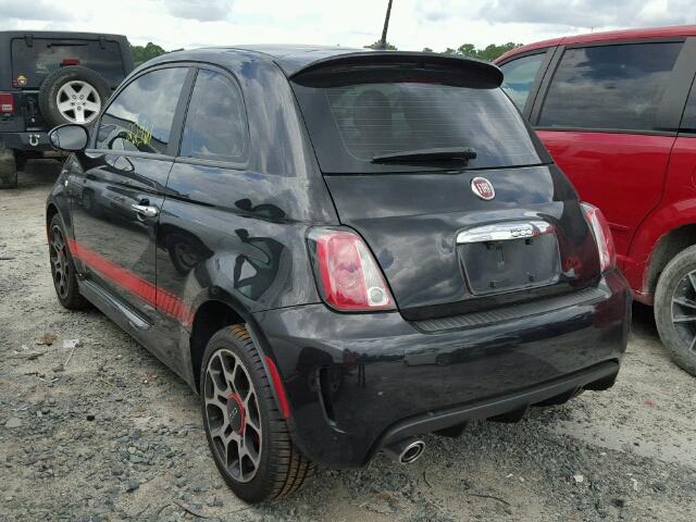 3C3CFFHH2DT606230 - 2013 FIAT 500 SPORT BLACK photo 3