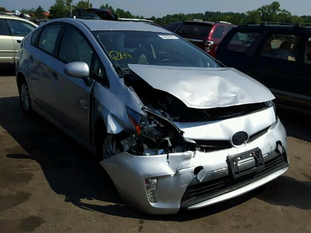JTDKN3DP9E3056091 - 2014 TOYOTA PRIUS PLUG SILVER photo 1