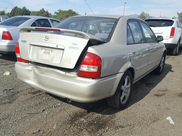 JM1BJ225810482311 - 2001 MAZDA PROTEGE LX BEIGE photo 4