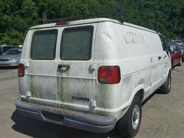 2B7HB11X5TK147822 - 1996 DODGE RAM VAN B1 WHITE photo 4