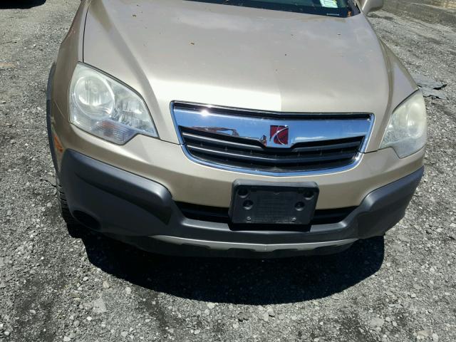 3GSCL33P68S503829 - 2008 SATURN VUE XE GOLD photo 9
