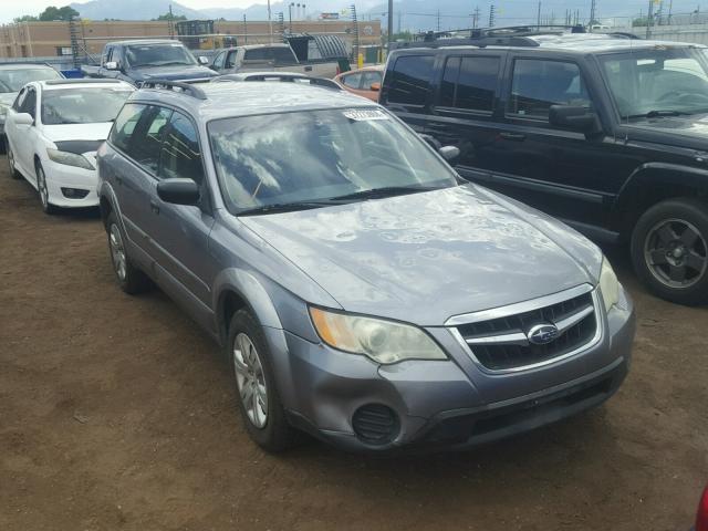 4S4BP60C297340168 - 2009 SUBARU OUTBACK GRAY photo 1