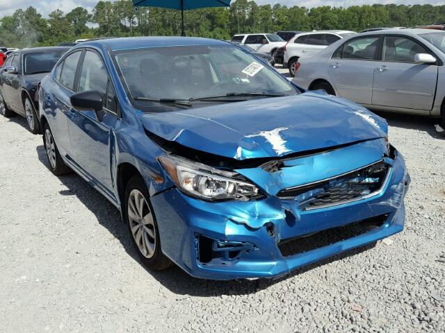 4S3GKAA67J3603870 - 2018 SUBARU IMPREZA BLUE photo 1