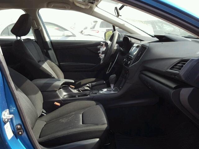 4S3GKAA67J3603870 - 2018 SUBARU IMPREZA BLUE photo 5