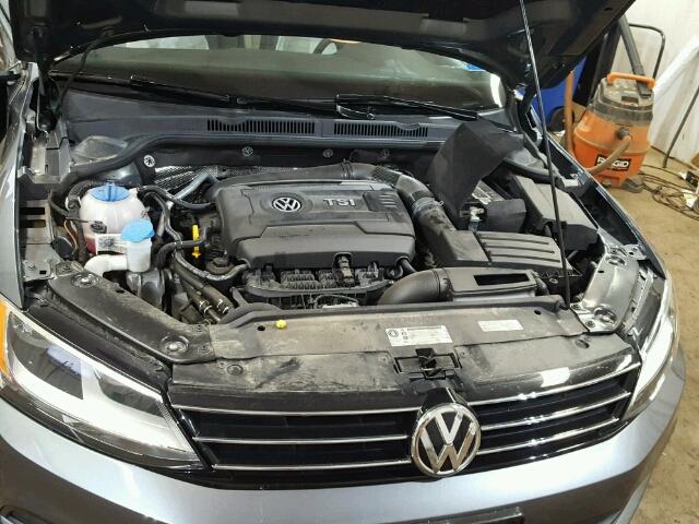 3VWD17AJ0GM237350 - 2016 VOLKSWAGEN JETTA SPOR CHARCOAL photo 7