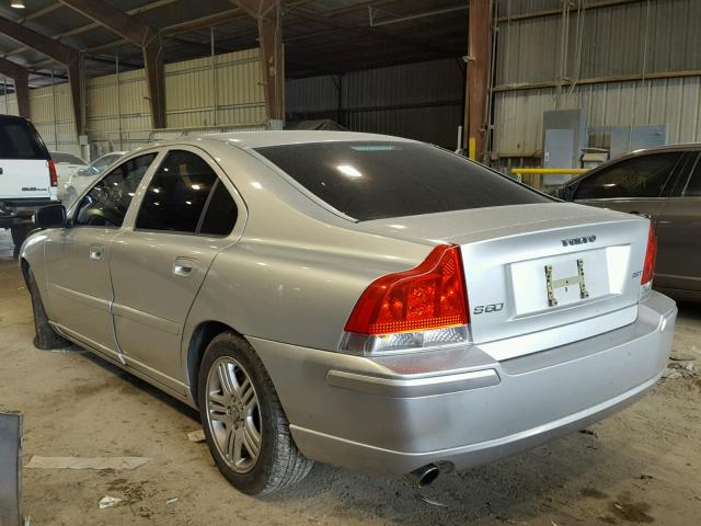 YV1RS592472603089 - 2007 VOLVO S60 2.5T SILVER photo 3