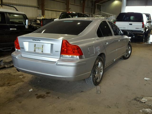YV1RS592472603089 - 2007 VOLVO S60 2.5T SILVER photo 4