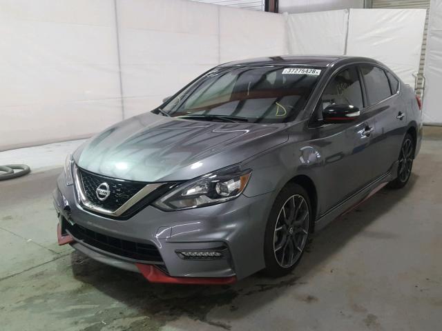 3N1CB7AP8HY335796 - 2017 NISSAN SENTRA SR GRAY photo 2